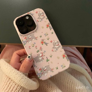 เคสโทรศัพท์มือถือแบบแข็ง ลายลูกสุนัขน่ารัก สําหรับ iPhone 14promax 13 12mini xsmax 8p