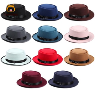 Narcissus Fedora หมวกฟาบริค ผ้าวูล สไตล์คาวบอย แฟชั่น สําหรับผู้หญิง ผู้ชาย ใส่เต้นรํา ปาร์ตี้