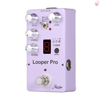 Y-rowin RE-05 Loop เอฟเฟคกีตาร์ จูนเนอร์เอฟเฟคกีตาร์ ขนาดเล็ก พร้อมเอฟเฟค Reverb Chorus Delay