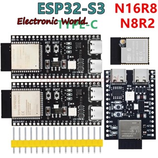 บอร์ดพัฒนา ESP32 ESP32-C3 AI-C3 ESP32-C3-DevKitM-1 ESP32-C3-MINI-1 AI-S3 ESP32-S3 N16R8 ESP32-S3-DevKit C Dual Type-C USB