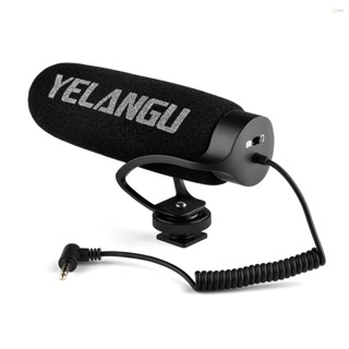 [พร้อมส่ง]YELANGU Mic08 ไมโครโฟนคอนเดนเซอร์ ลดเสียงรบกวน พร้อมเมาท์ช็อต 3.5 มม. TRRS สําหรับกล้อง สมาร์ทโฟน วีล็อก วิดีโอ