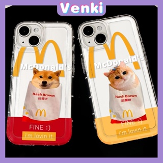 VENKI - เข้ากันได้สำหรับ เคสไอโฟน เคสไอโฟน11 เคส iphone 11 TPU ถุงลมนิรภัยเคสโทรศัพท์กันกระแทกป้องกันกล้องน่ารักลูกสุนัขลูกแมวเข้ากันได้กับ iPhone 15 14 13 PRO MAX iPhone 12 PRO MAX XR XS 7 8 PLUS