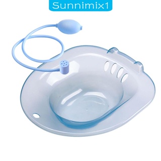 [Sunnimix1] โถสุขภัณฑ์อาบน้ํา แบบพกพา พร้อมที่ล้าง สะดวกสบาย สําหรับห้องน้ํา ท่องเที่ยว