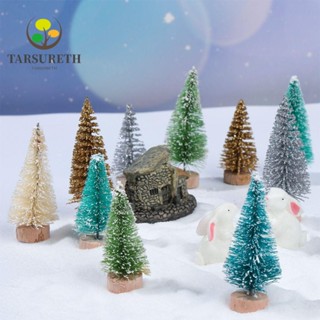 Tarsureth ต้นคริสต์มาส ขนาดเล็ก สําหรับตกแต่งหน้าต่าง โต๊ะ 24 ชิ้น