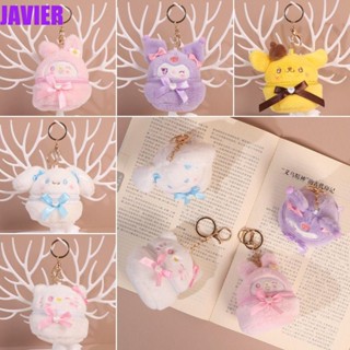 Javier กระเป๋าสตางค์ กระเป๋าใส่เหรียญ จี้ตุ๊กตาการ์ตูน Cinnamoroll Kuromi Cinnamoroll My Melody สําหรับเด็ก