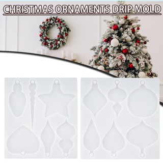 New Silicone Christmas Hanging Ball Resin Epoxy Mold Pendant Jewelry Mould