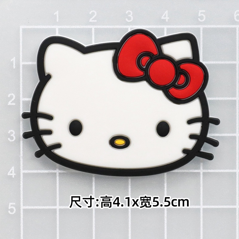 แผ่นยางซิลิโคนนิ่ม ลายการ์ตูนวัว สุนัข แมว DIY สําหรับตกแต่งโทรศัพท์มือถือ รองเท้าแตะ กระเป๋าเดินทาง