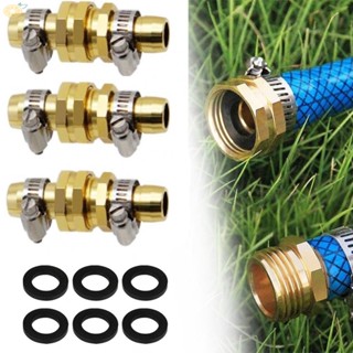 【VARSTR】Copper Construction Garden Mender End Repair Kit for Easy Water Hose Connection