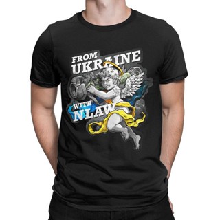 เสื้อยืด พิมพ์ลายธงชาติยูเครน Good Evening We Are From Ukraine สําหรับผู้ชาย