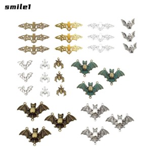 Smile จี้รูปค้างคาว โลหะผสม หลายสี สําหรับสร้อยคอ 30 ชิ้น