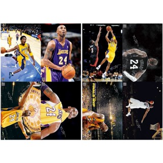 สติกเกอร์โปสเตอร์ ลาย NBA star Kobe HD แบบนูน สําหรับตกแต่งผนัง 8 ชิ้น 1 ชุด