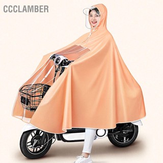  CCclamber แบตเตอรี่ไฟฟ้าจักรยานเสื้อกันฝนจักรยานเสื้อปอนโชฝนยาวเต็มร่างกายนำมาใช้ใหม่เสื้อปอนโชฝน