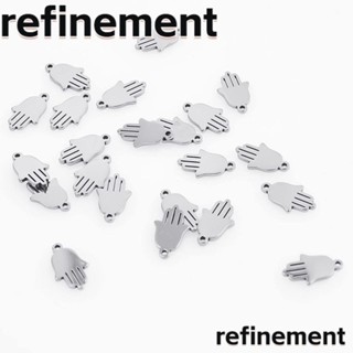 Refinement สร้อยข้อเท้าสเตนเลส สีเงิน 0.51*0.31 นิ้ว 30 ชิ้น