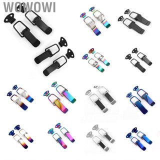 Wowowi Pair Car Bumpers Trunk Hatch Lid Quick Release Fasteners Hook Lock Clips Auto Truck Exterior Accessories