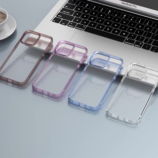 330.เคสใสสำหรับ iPhone รุ่นใหม่ ขอบนิ่มหลังแข็ง [TPU+PC] เคสกันกระแทก for 15 14 13 PRO MAX 15PROMAX 14PROMAX
