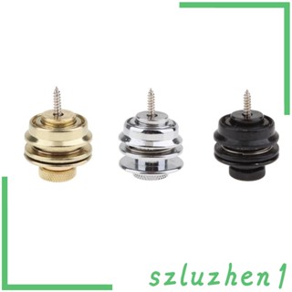 [Szluzhen1] หัวเข็มขัดล็อคสายคล้องกีตาร์ กันลื่น สีทอง DIY