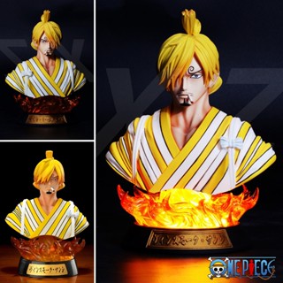 Figure ฟิกเกอร์ XZ Studio One Piece   Vinsmoke Sanji Sangoro ซันจิ วินสโมค งานปั้น Resin Statue Happyday lucky