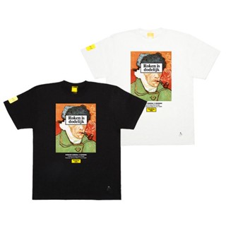 Fr2 เสื้อยืดแขนสั้น พิมพ์ลาย Van Gogh สําหรับผู้ชาย ผู้หญิง 0918