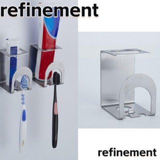 Refinement ที่วางแปรงสีฟัน สเตนเลส ติดผนัง อเนกประสงค์ แบริ่งแข็งแรง สีเงิน สําหรับห้องน้ํา 1 ชิ้น