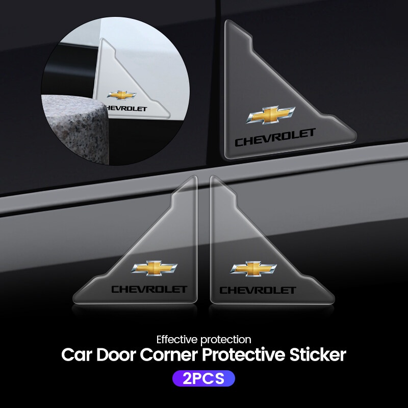 ฝาครอบมุมประตูรถยนต์ แบบใส กันชน กันรอยขีดข่วน สําหรับ Chevrolet Colorado Cruze Spark Captiva Aveo 2 4 ชิ้น