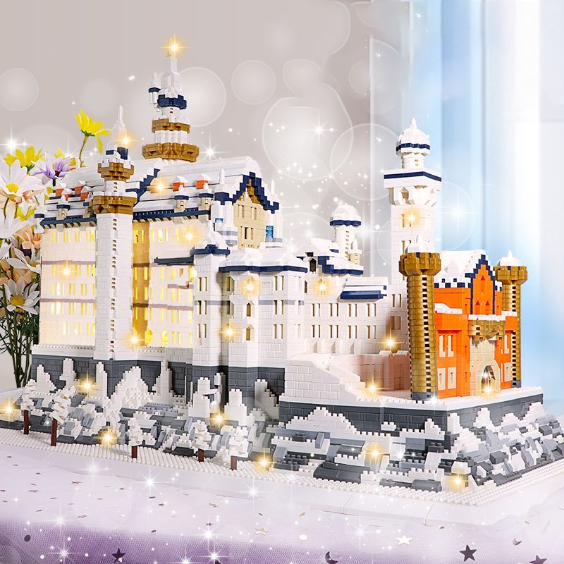 เลโก้ปราสาทของเล่นDIYตัวต่อเลโก้ตัวใหญ่เข้ากันได้กับบล็อคตัวต่อ LEGO Swan Lake Castle สำหรับผู้ใหญ่ ของเล่นประกอบซีรีย์เด็กผู้หญิงขนาดใหญ่ที่ยาก ของขวัญวันเกิดเลโก้บ้าน
