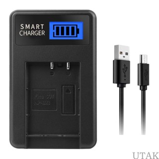 Utake NPBX1 ที่ชาร์จแบตเตอรี่กล้อง LCD USB แบบพกพา สําหรับกล้อง Cyber shot DSCRX100 DSCRX100II DSCRX100III