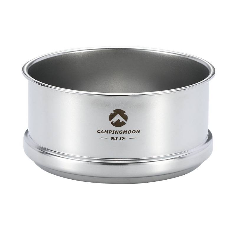 จัดส่งที่รวดเร็ว Campingmoon S362 ชามนึ่งสเตนเลส แบบพกพา สําหรับปิกนิกกลางแจ้ง