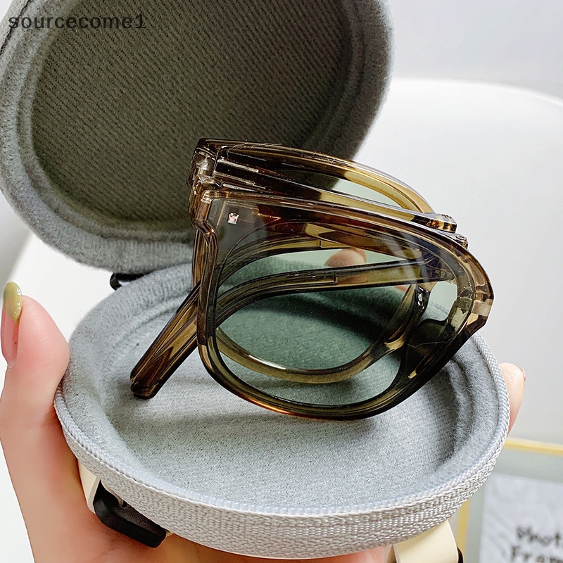[sourcecome1] ใหม่ แว่นตากันแดด UV400 ทรงสี่เหลี่ยม พับได้ แบบพกพา หลากสี แฟชั่นฤดูร้อน สําหรับผู้หญิง และผู้ชาย