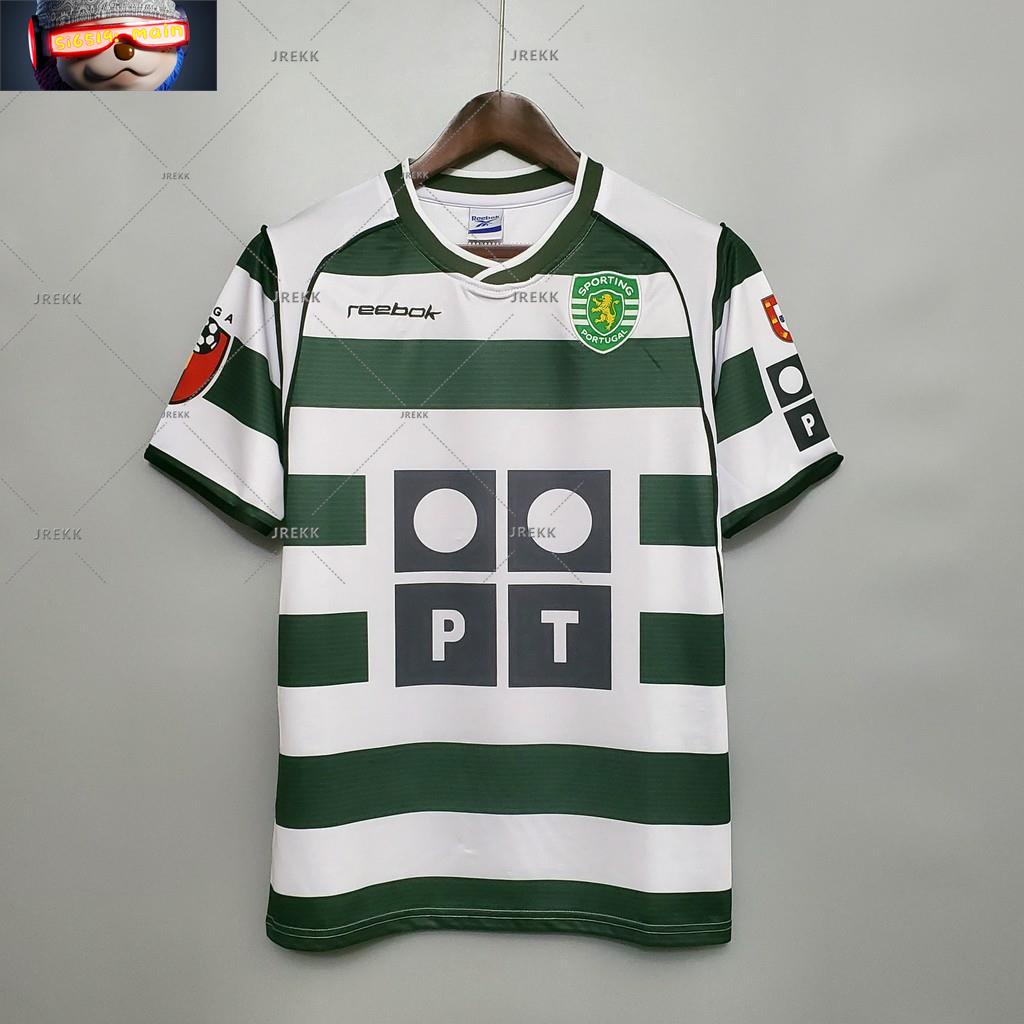 01-03สปอร์ติงลิสบอนบ้านเสื้อฟุตบอลย้อนยุคฟุตบอล