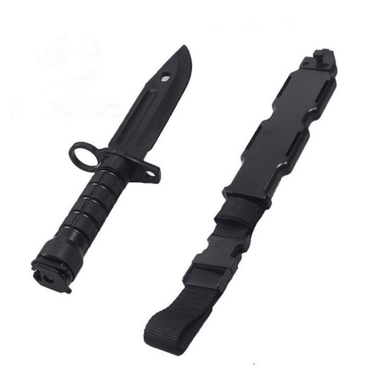 Folding Knife มีดปลอมM9 มีดยาง แบบมีปลอกมีด มีดยางสำหรับฝึกซ้อมการป้องกันตัวด้วยมือเปล่า หรือ ประกอบการแสดงและประกอบฉาก