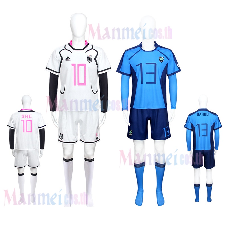 【MANMEI】BLUELOCK blue prison jersey cos costume German team red and black ball uniform animation cosplay Jie Shiyi