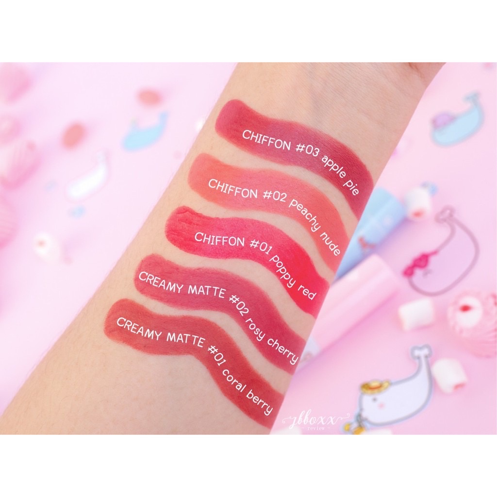 ✅พร้อมส่ง✅Ustar Naughty Chic Chiffon Lipstick ( มี 5 เฉดสี )