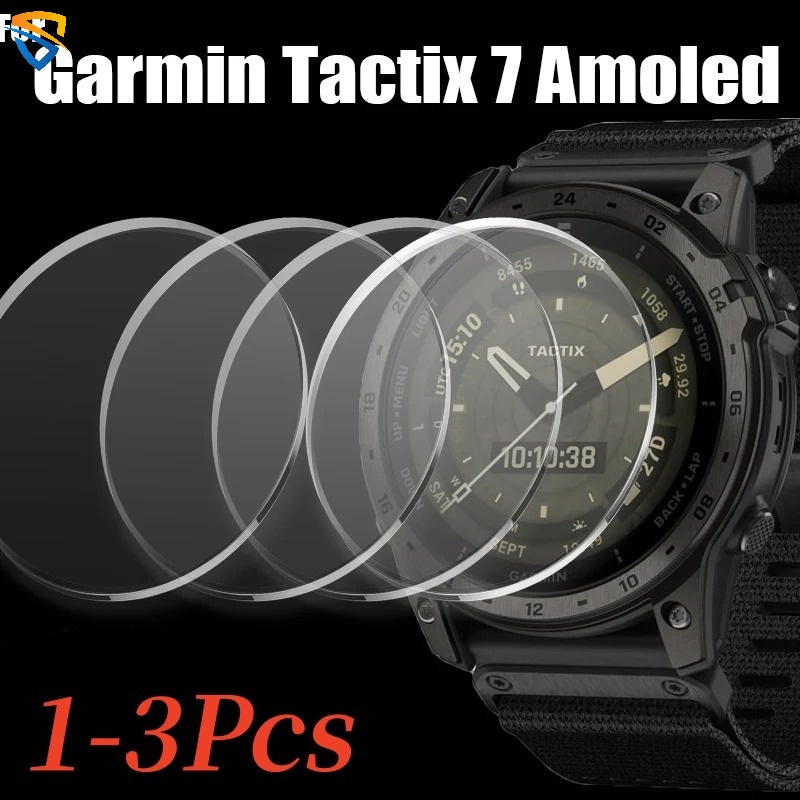 1-3 ชิ้น HD ใส ไม่มีฟอง ป้องกันหน้าจอ แข็ง สําหรับ Garmin Tactix 7 Amoled Watch ป้องกันรอยขีดข่วน ครอบคลุมเต็มรูปแบบ กันน้ํา สมาร์ทวอทช์ ฟิล์มกระจกนิรภัย