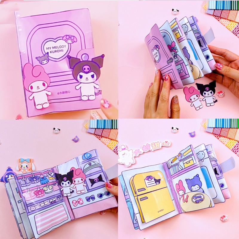 หนังสือของเล่นบีบสกุชชี่ Sanrio Pachacco Cinnamoroll แฮนด์เมด ช่วยบรรเทาความเครียด สําหรับเด็ก
