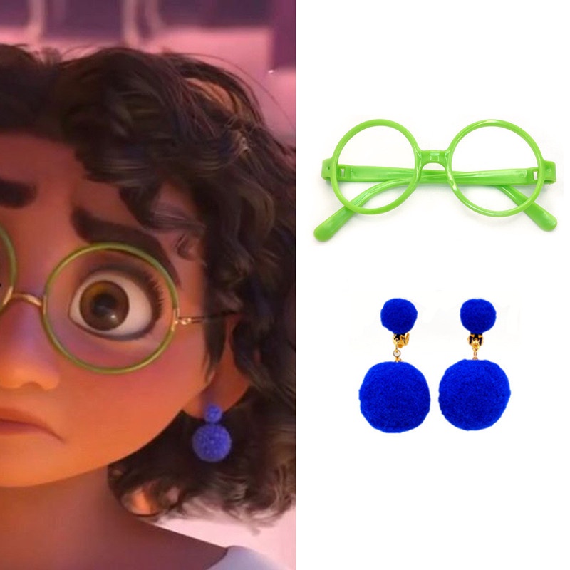 Disney Anime Movie Encanto Figure Mirabel คอสเพลย์กรอบแว่นตา Isabella อุปกรณ์เสริมเด็กโปรดปราน