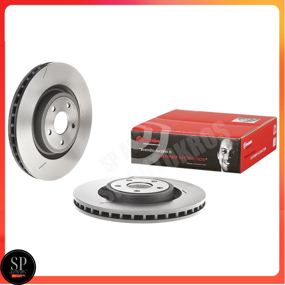 BREMBO จานเบรคหน้า JEEP GRAND CHEROKEE IV WK WK2 2010- 3.0 CRD 3.6 V6 5.7 6.2 V8 6.4 SRT8 4X4 09 N24