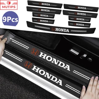 Honda ป้องกันรอยขีดข่วน สติกเกอร์คาร์บอนไฟเบอร์ สติกเกอร์​ ส…