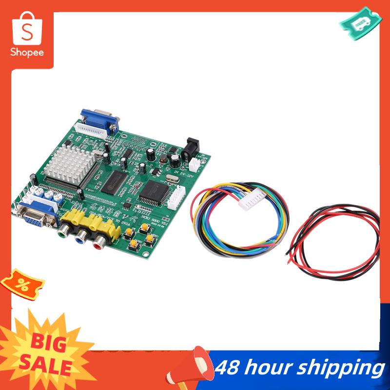 พร้อมส่ง GBS8200 CGA EGA YUV RGB เป็น VGA เอาท์พุท Arcade Jamma Game HD บอร์ดแปลงวิดีโอเกม เป็น LCD 