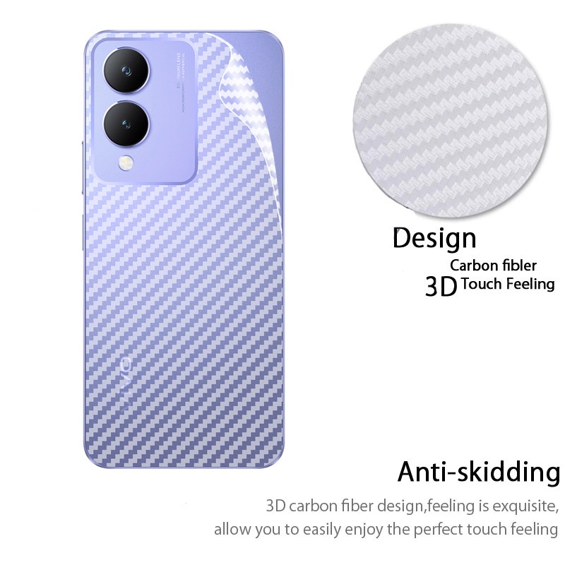 ฟิล์มหลังเคฟล่า Vivo Y17s VivoY17s Y 17s 4G 2023 ฟิล์มกันรอยหลัง