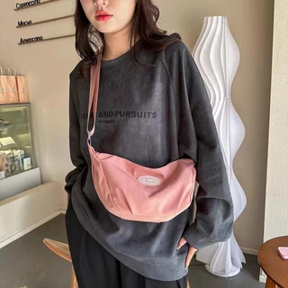 【พร้อมส่ง】miss bag fashion กระเป๋าสะพายข้างสไตล์ใหม่ กระเป๋าสะพายไนลอน รุ่น D-1555