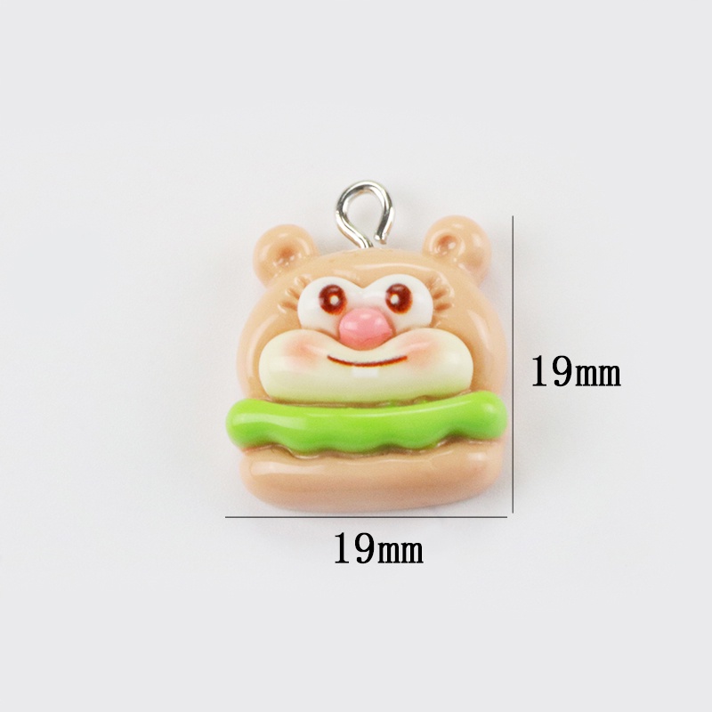 เครื่องประดับ พวงกุญแจ จี้เรซิ่น รูปการ์ตูนปู พาย ดาว ปู สีแดง ขนาดเล็ก แฮนด์เมด diy - รูปที่ 6