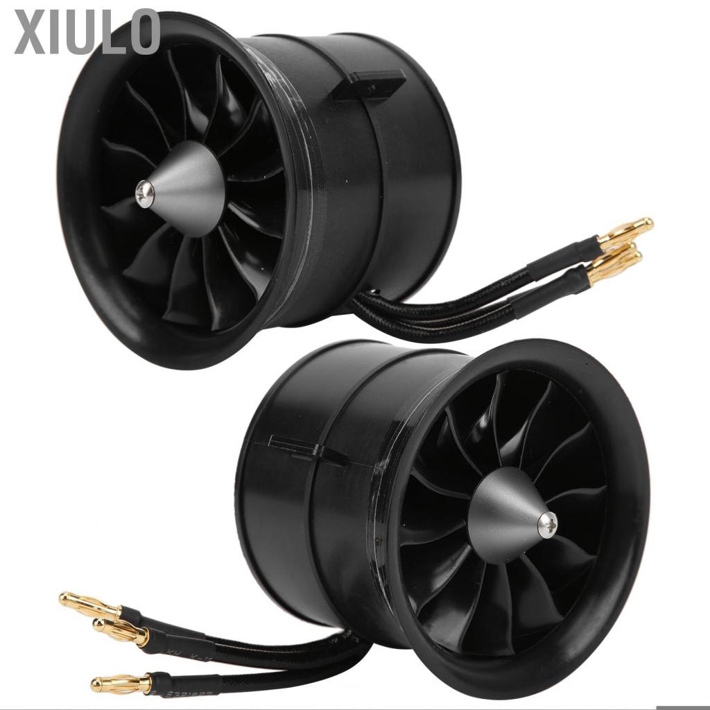 Xiulo 70mm 12 Blades Ducted Fan การออกแบบแม่พิมพ์ชั้นหนึ่ง 2200KV สำหรับ EDF 6S RC