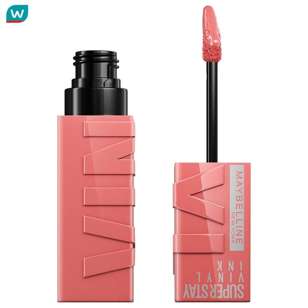 Maybelline เมย์เบลลีน นิวยอร์ก ซุปเปอร์สเตย์ ไวนิล อิ้งค์ ลิป 4.2มล 100 Charmed