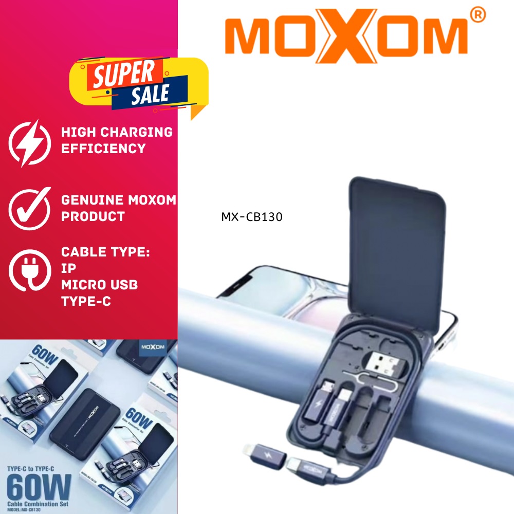 ชุดรวมสายเคเบิล Moxom MX-CB130 60W PD25W