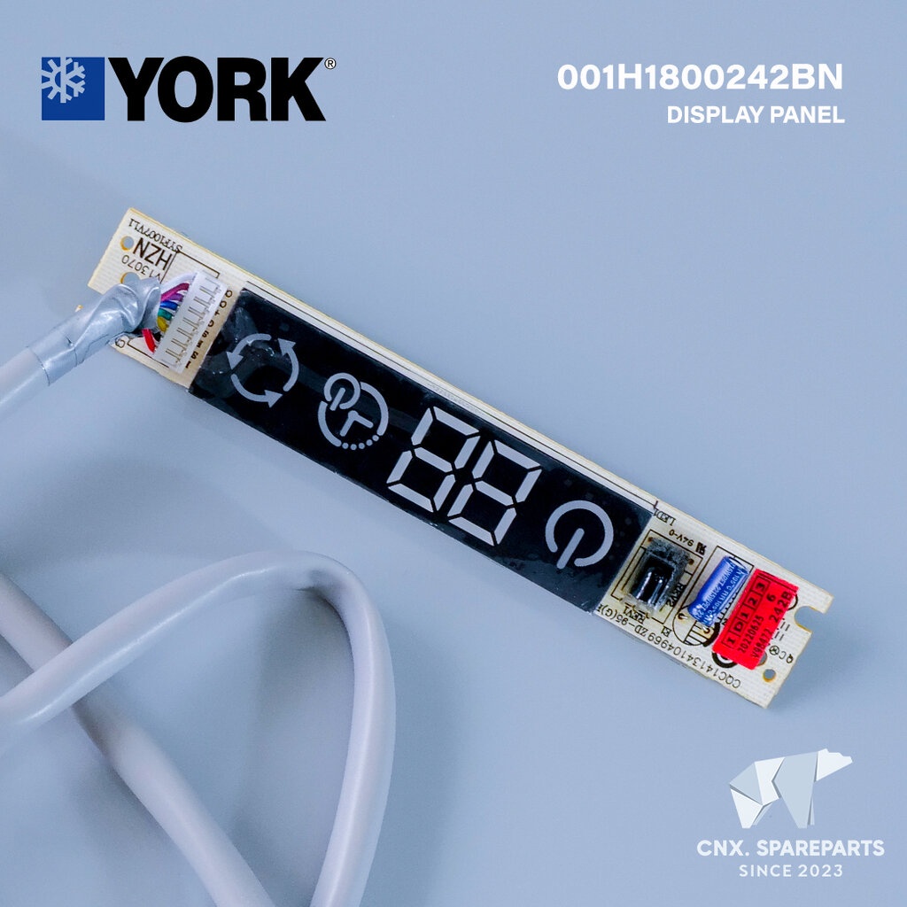 001H1800242BN แผงรับสัญญาณรีโมทแอร์ YORK ตัวรับสัญญาณรีโมทแอร์ยอร์ค รุ่น YKHFXC012BBMF-FX (ใช้ตั้งแต่ 9000 - 24000 บี...