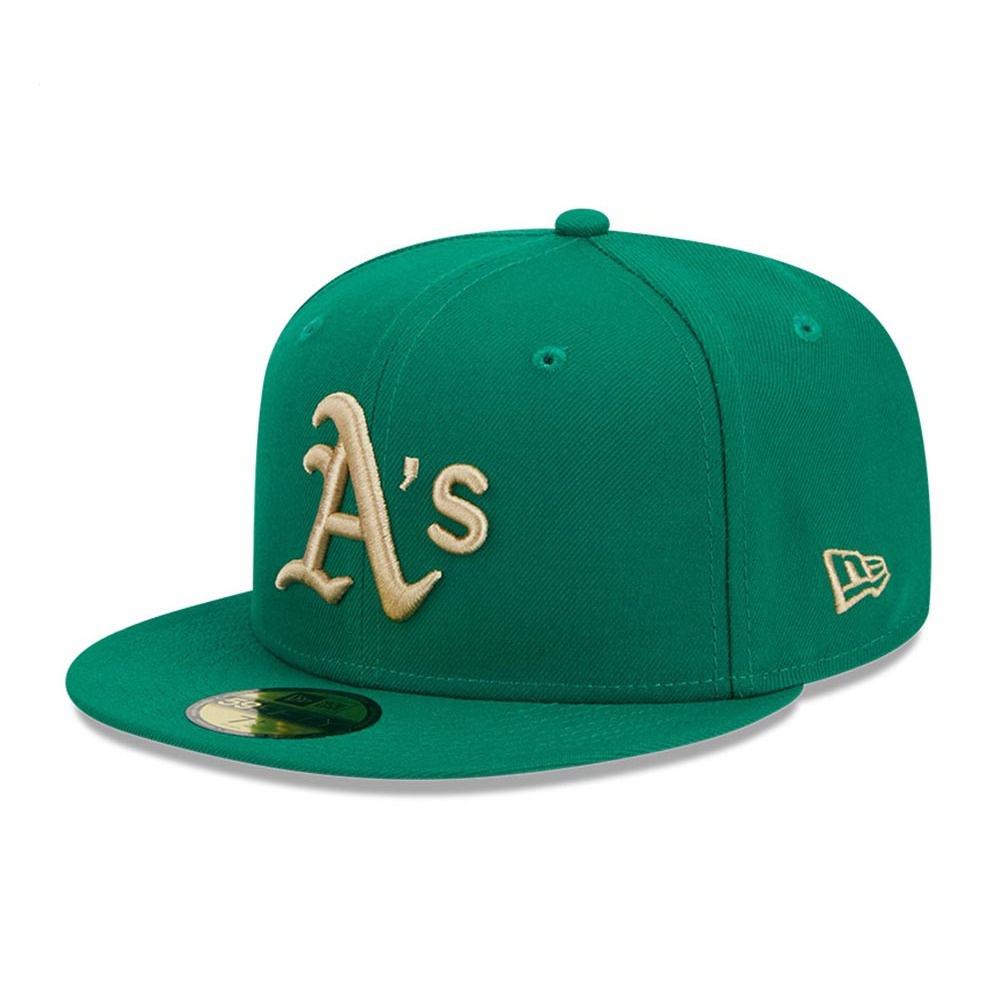 ฝาครอบติดตั้ง Oakland Athletics Laurel Sidepatch สีเขียวเข้ม