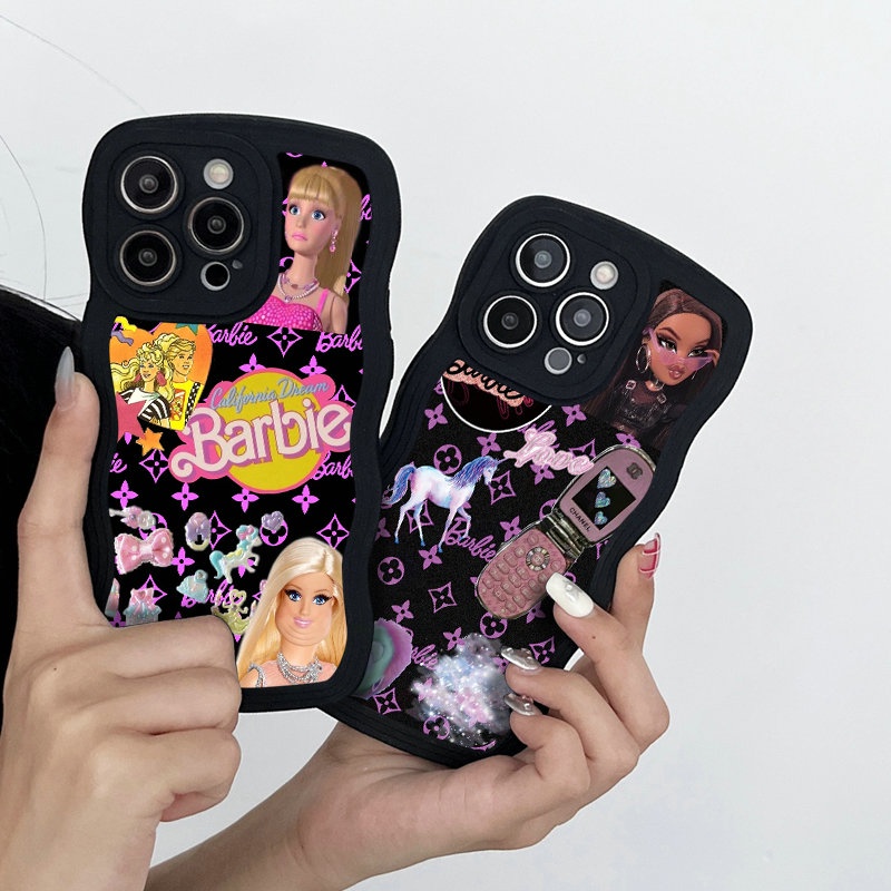 HS| เคส สำหรับ Realme 3 5 5i 5s 6i 6 Pro 7 8 8i 9i 9 10 Pro Plus Narzo 20 Pro 50 4G Soft Silicone Unicorn Barbie doll Wave Edge Phone Case