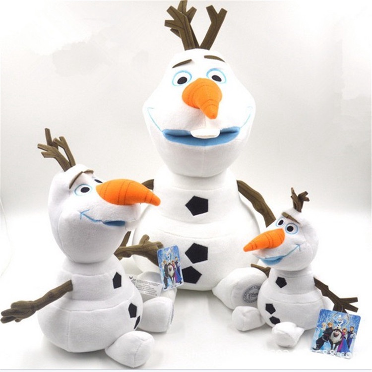 ตุ๊กตาสัตว์ Frozen Olaf Kawaii Snowman Olaf ขนาด 23-50 ซม. ของเล่นสําหรับเด็ก