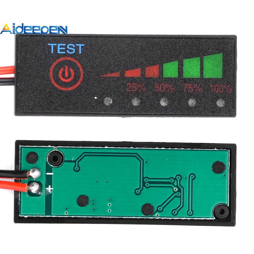 Aideepen บอร์ดโมดูลแสดงผลแบตเตอรี่ลิเธียมไอออน LED 1S 3S 7S สําหรับแบตเตอรี่รถยนต์ไฟฟ้าส่วนใหญ่