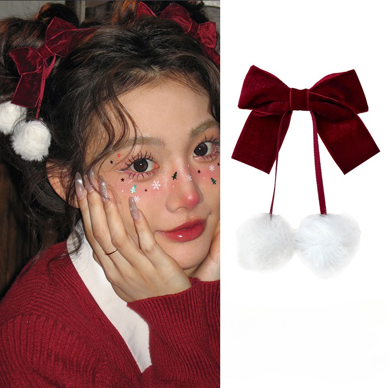 พร้อมส่ง กิ๊บติดผม สีแดง สําหรับเด็กผู้หญิง 1 ชิ้น - รูปที่ 5